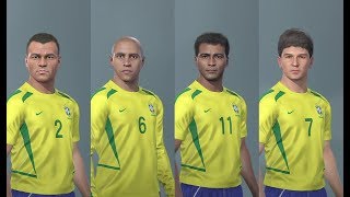 PES 2019 Brasil Brazil Legends Clássico Classic v1 Stats  LINK [upl. by Aisena]