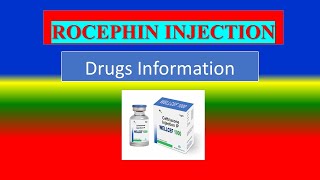 ROCEPHIN INJECTION   Generic Name  Brand Names How to use Precautions Side Effects [upl. by Mur]