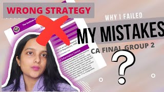 CA Final DT Wrong strategy that took my Attempt in CA😭😭मेरी गलतियाँ आप मत करना  Isha [upl. by Ahse751]