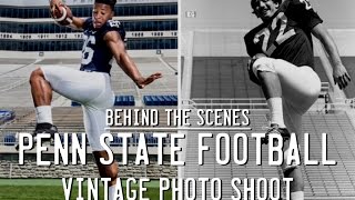 Behind the scenes of PennLives Penn State football vintage photo shoot [upl. by Hal]