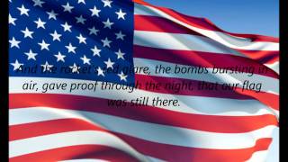 American National Anthem  quotThe Star Spangled Bannerquot EN [upl. by Ahsiekam]