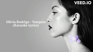 Olivia Rodrigo Vampire Karaoke [upl. by Oiram913]