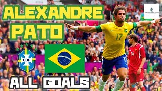 Alexandre Pato  All 10 Goals for Brazil Seleção Brasileira [upl. by Osterhus44]