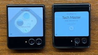 Motorola Razr 50 Ultra vs Razr 40 Ultra Boot Animation Incoming Call Main amp External Screens [upl. by Lativa131]