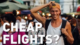 BUDGET BACKPACKING EP1 HOW TO FIND CHEAP FLIGHTS the basics [upl. by Bethanne]