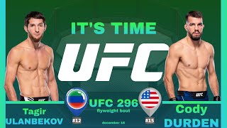 Tagir ULANBEKOV vs Cody DURDEN UFC 296 Full FIGHT [upl. by Lsiel306]