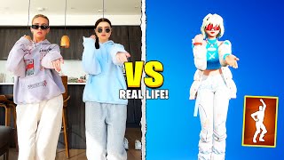 FORTNITE ICON SERIES amp TIKTOK DANCES IN REAL LIFE Social Climber Popular Vibe Starlit Chapter 5 [upl. by Nylsor]