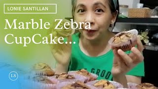 How to make Marble Zebra Cup Cake  Easy and Simple  Home Bake [upl. by Ydnerb]