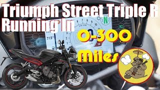 2018 amp 2019 Triumph Street Triple R low ride height  Running In Vlog pt1 [upl. by Elvira381]