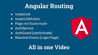 Angular Routing  LazyLoading  AuthGuard  multiple routeroutlet  all in one video [upl. by Llirret]