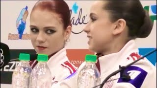 Kamila Valieva interview clip with Alexandra Trusova and Anna Shcherbakova [upl. by Winthorpe]