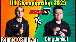 Ronnie OSullivan vs Ding Junhui UK Championship 2023 Final Live Match HD Session 1 [upl. by Mackie]