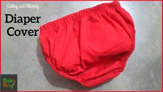 Baby Diaper Cover Cutting and Stitching  Quick Diaper Cover Making [upl. by Mindy]