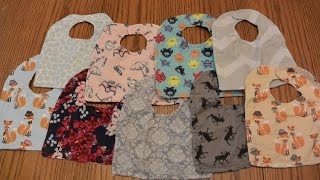 DIY Reversible Baby Bibs Tutorial  How to Make Lots for Cheap [upl. by Rebecka229]