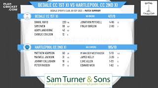 North Yorkshire amp South Durham Cricket League  Div 2  Bedale CC 1st XI v Hartlepool CC 2nd XI [upl. by Agnella]