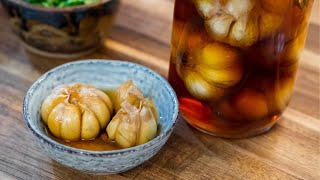 Sweet Pickled Garlic Recipe [upl. by Ailsun]