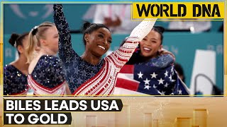 Olympics 2024 Simone Biles and US Gymnastics team reclaim Olympic Gold  World DNA  WION [upl. by Aneekahs]