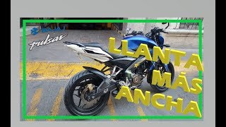 LLANTA MAS ANCHA PULSAR 200NS Parte 1 [upl. by Behm356]