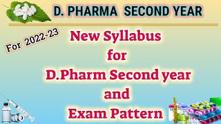 DPharm second year new syllabus and exam pattern [upl. by Immij]