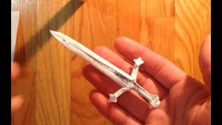 Origami claymore sword [upl. by Nemrak406]