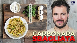 La CARBONARA SBAGLIATA  Cucina Buttata [upl. by Hamfurd]