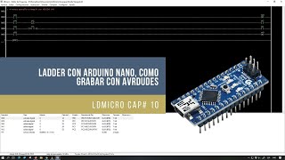 ⚡ LDmicro Cap10 micro PLC Ladder con Arduino Nano como grabar con AVRDUDES [upl. by Lokim283]