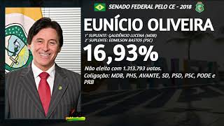 JINGLE EUNÍCIO OLIVEIRA SENADOR 2018  SENADO FEDERAL [upl. by Aala]