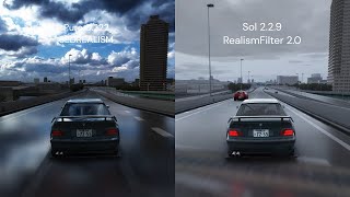 Pure vs Sol Graphics comparison  Assetto Corsa [upl. by Ebaj]