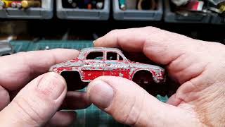 Dinky toys Diecast Restoration Renault Dauphine mini cab no268 196266 [upl. by Elspeth]