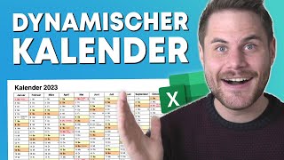 Excel Kalender mit EINER Formel erstellen 📅 [upl. by Yentruok327]