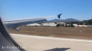 Amazing landing in Alanya Gazipasa Airport Scandinavian Airlines A320 FULL HD [upl. by Gwenette]