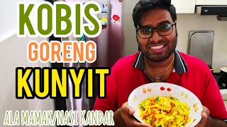 KOBIS GORENG KUNYIT ALA MAMAKNASI KANDAR  STIRFRIED TURMERIC CABBAGE  How to make Chef Dave [upl. by Nelak]