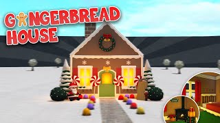 Building a GINGERBREAD HOUSE in BLOXBURG [upl. by Nylkoorb667]