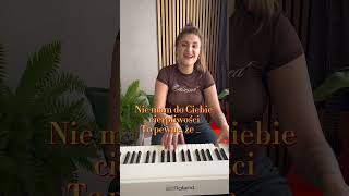 Lepszy model Kasia Klich cover piano acoustic roland fun śpiewanie model wokalistka [upl. by Brezin985]