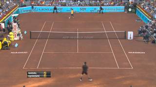 ATP Madrid 2011 Final Nadal vs Djokovic 1st set Highlights [upl. by Philipp]