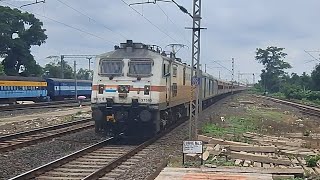 DANGEROUS 110 KMPH SPEED RESTRICTED WAP7 😡 SAMARSATA SF  GITANJALI  VANDE BHARAT ATTACKS DEULTI [upl. by Haze]