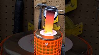 Melting Scrap Aluminum and Pouring into an Ingot aluminium melting hot [upl. by Aicatsanna]