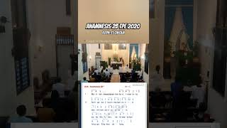 ANAMNESIS 2B  ANAMNESE 2B TPE 2020 koor koorkatolik lagumisa liturgi rohanikatolik [upl. by Lurleen]