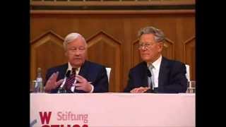 Helmut Schmidt und Hans Küng  Das Ethos des Politikers Rede 2007 [upl. by Dweck]