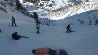 Ischgl  Gampenabfahrt mit Tücken  1Teil [upl. by Nordin934]