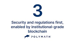 Security and regulations first enabled by institutional grade blockchain [upl. by Etyam]