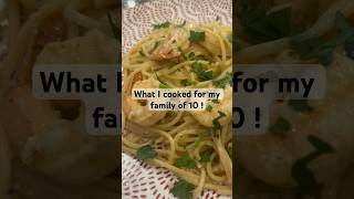 Momma to 8 Quick And Easy Creamy Lemon Sauce Over Pasta And Shrimp [upl. by Marienthal]