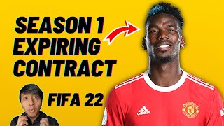 FIFA 22 Contract Expiring 1st Season Free Signing  Career Mode Tips Midfielder [upl. by Attenyt]