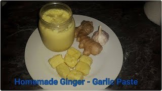 Homemade Ginger  Garlic Paste that will last for 6 months and more [upl. by Jocko326]