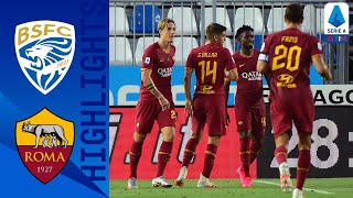 Brescia 03 Roma  Fazio Kalinić and Zaniolo Score in Dominant Roma Victory  Serie A Tim [upl. by Namlas]