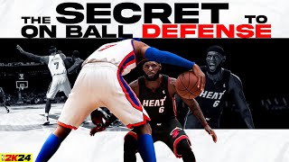 NBA 2k24 on ball defense EXPLAINED [upl. by Azil875]