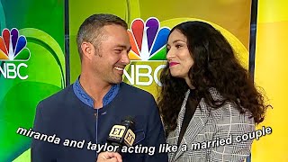 taylor kinney and miranda rae mayo acting like a married couple for six minutes [upl. by Aslehc]