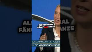 Alice Weidel und Sahra Wagenknecht zur Rückführung von Migranten WELTVideoTV [upl. by Egroj]