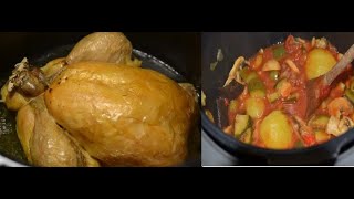 Ratatouille à ma façon et son poulet rôti recette cookeo [upl. by Aloisia]