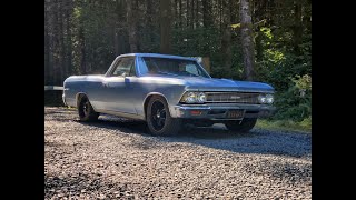 BMR Lowering springs on 1966 El Camino 2 inch [upl. by Brnaba]